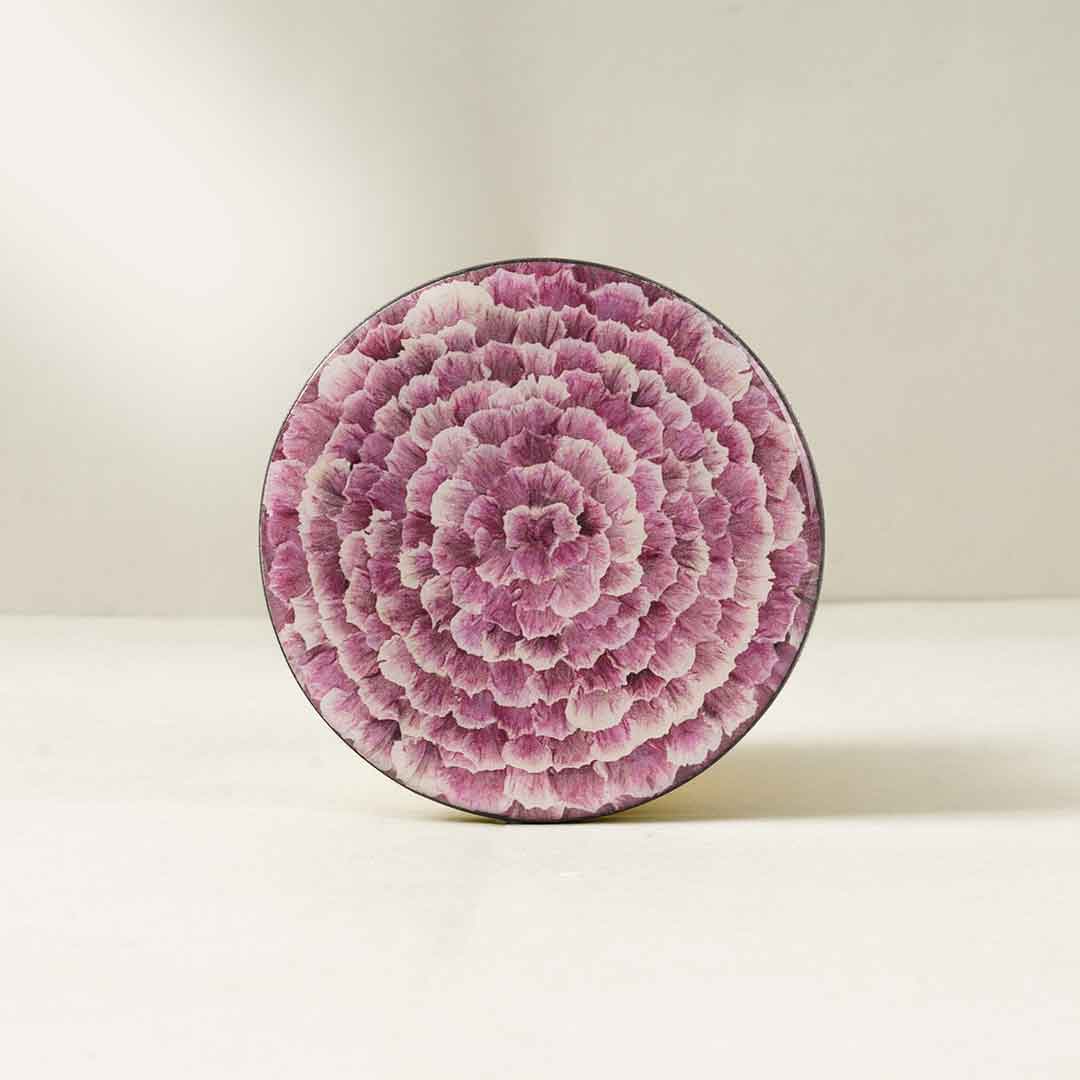 Portavasos Redondo Clavel Rosado