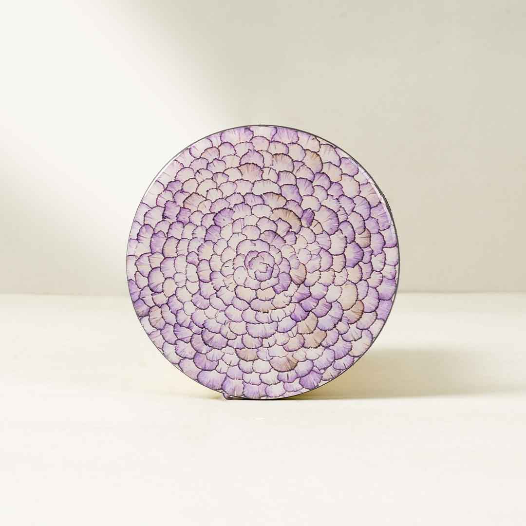 Portavasos Redondo Clavel Lila