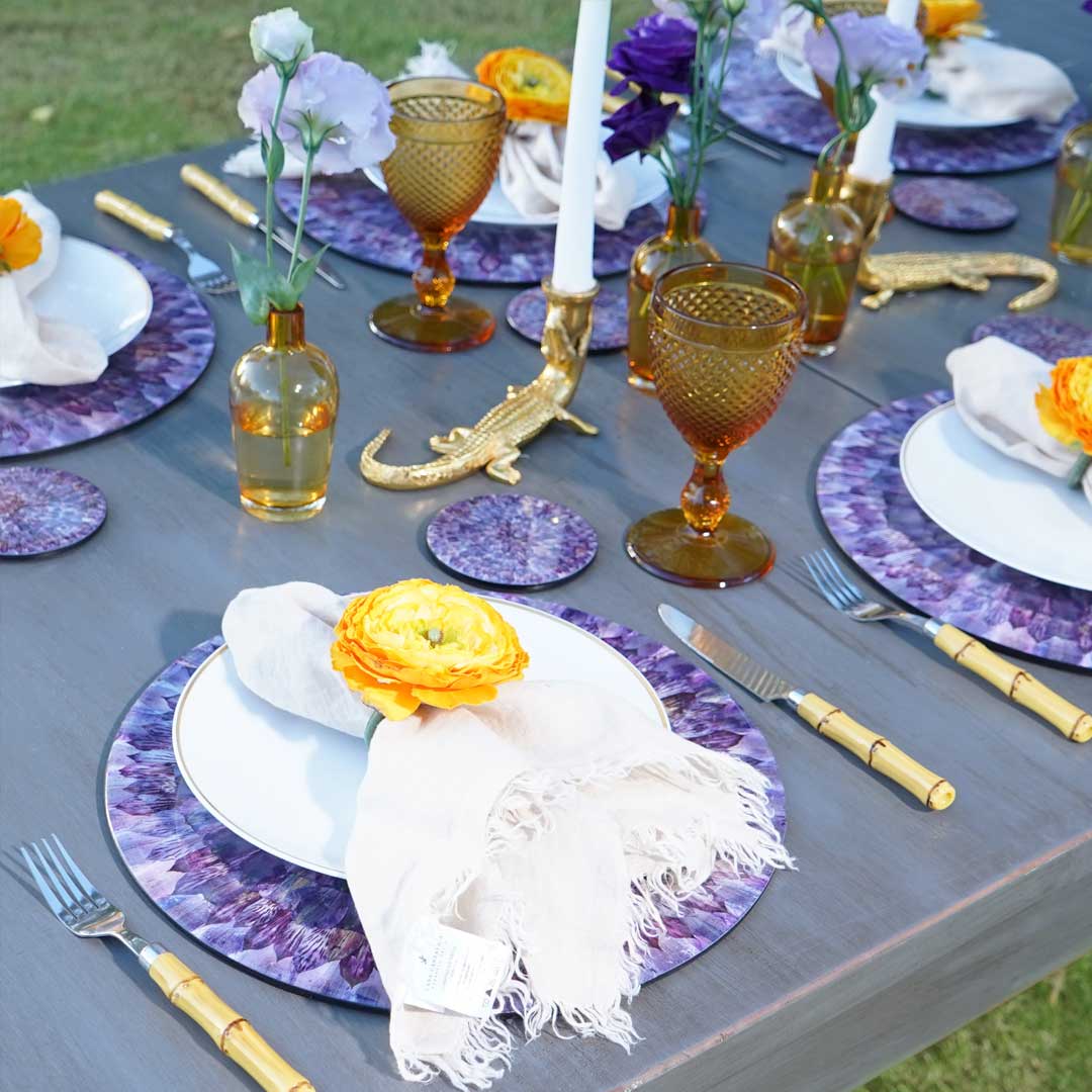 Portaplato Morado Intenso