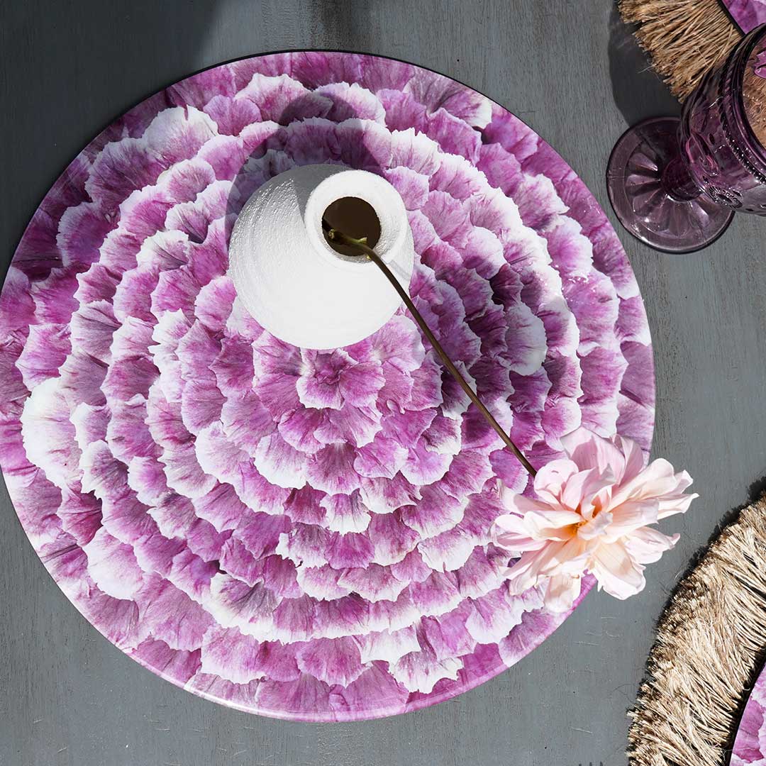 Tabla Giratoria Clavel Rosado